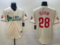 Men's Philadelphia Phillies Alec Bohm #28 Cream Replica Player Jerseys