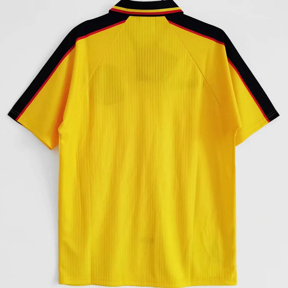 1996-98 Scotland Yellow Retro Soccer Jersey Back