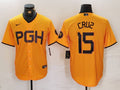 Men's Pittsburgh Pirates Oneil Cruz #15 Gold City Connect Limited Player Jerseys