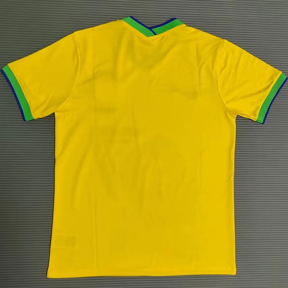 2023 Brazil PELE Special Edition Yellow Fans Jersey Back