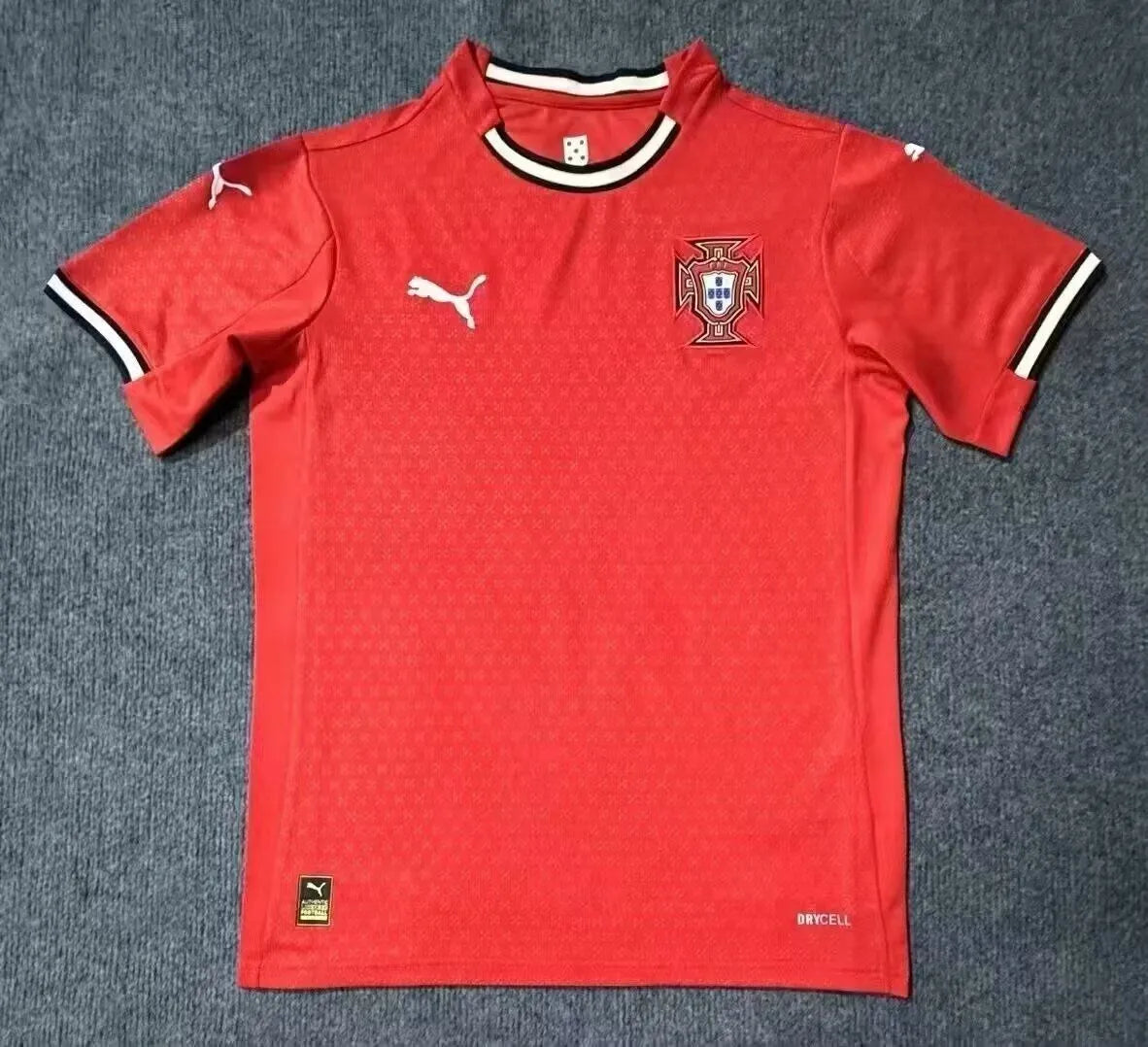 2025 Portugal Home Red Fans Soccer Jersey Front