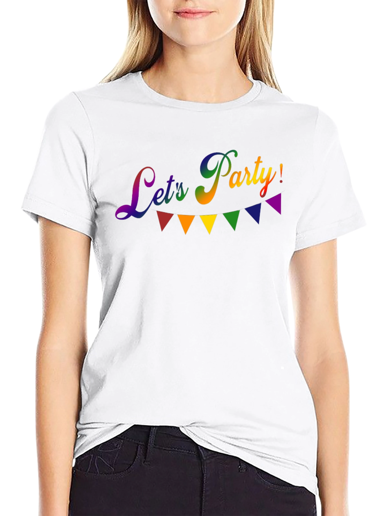 Lets Party! Rainbow Graphic Tee
