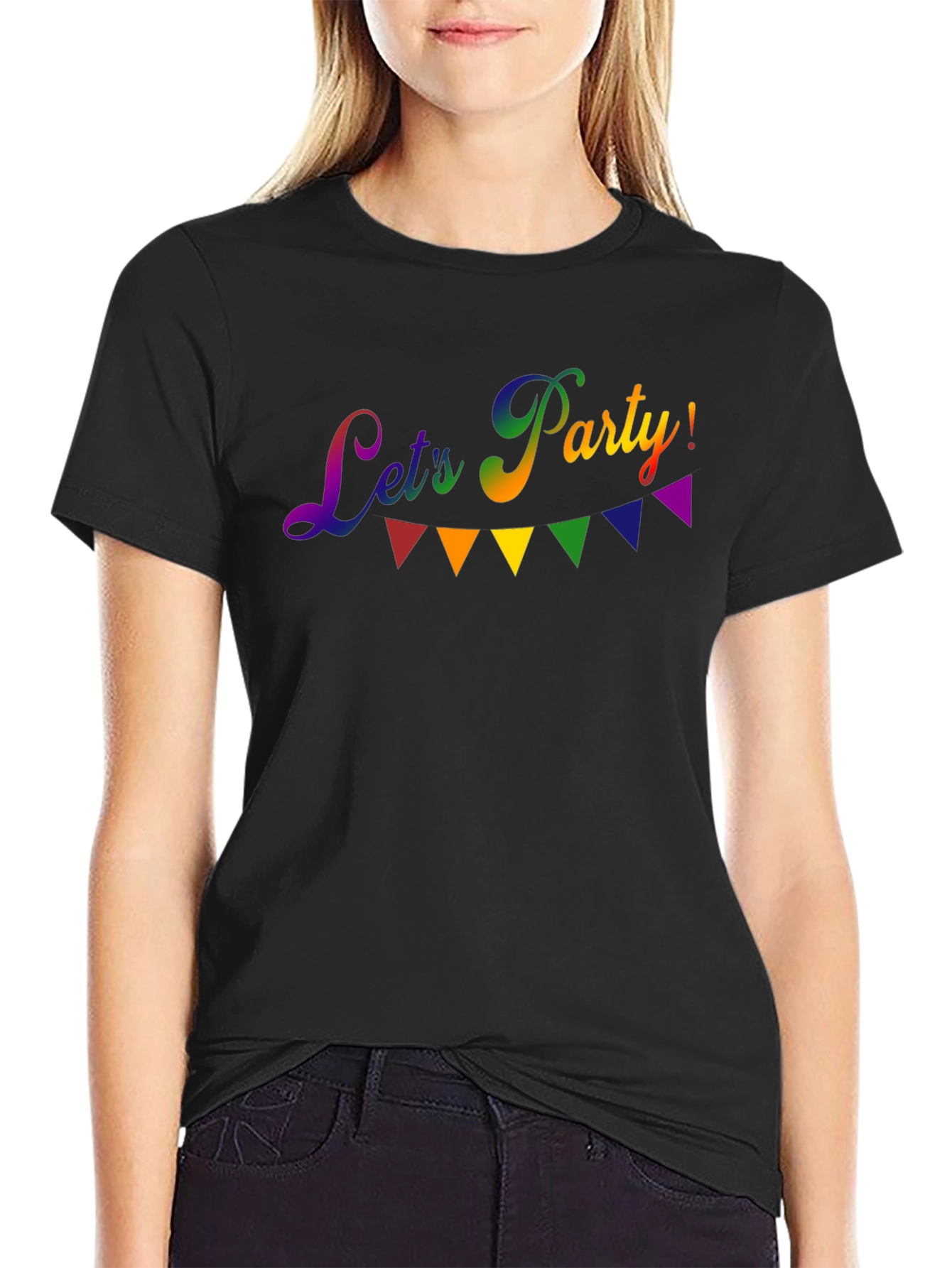 Lets Party! Rainbow Graphic Tee