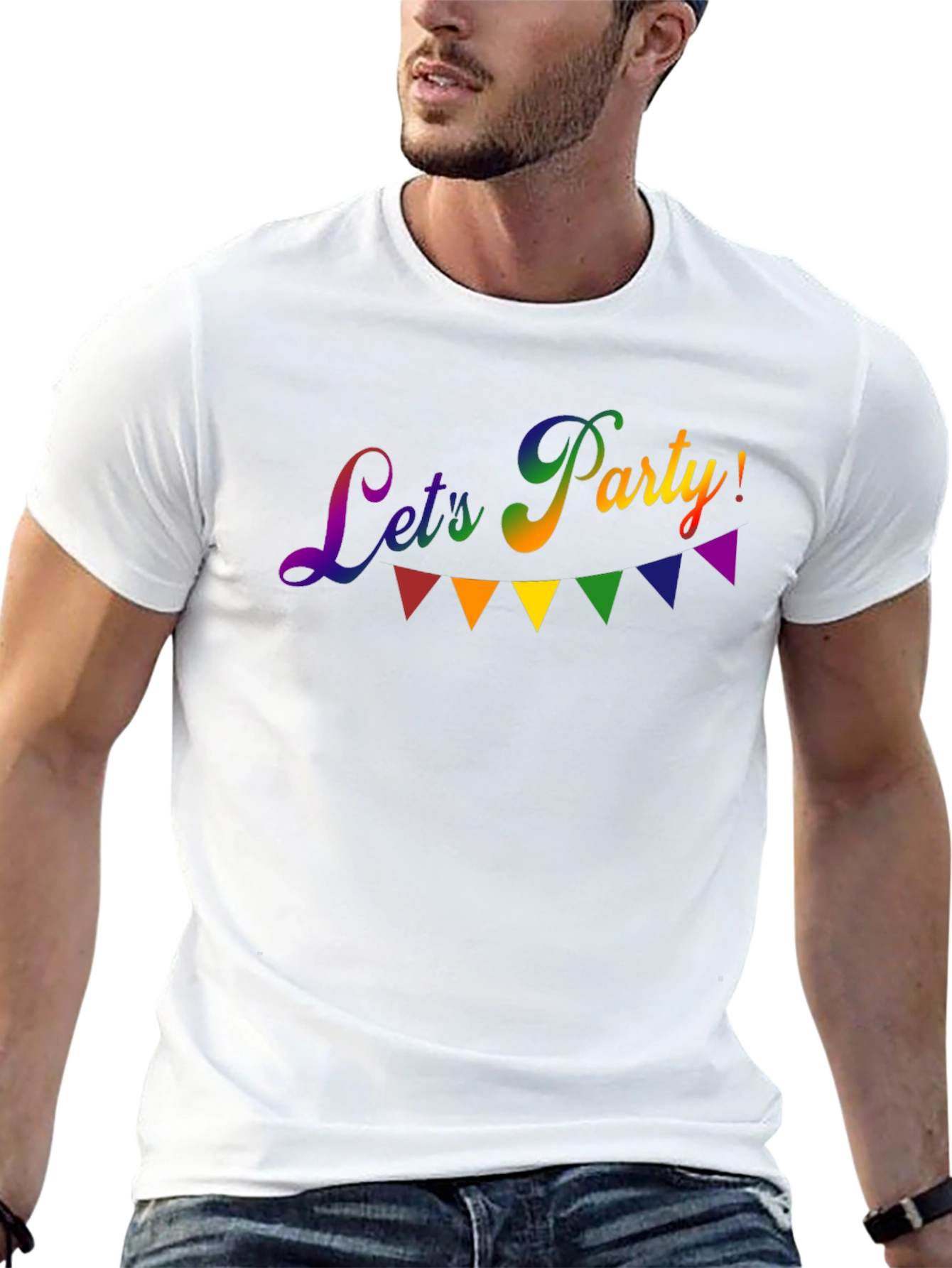 Lets Party! Rainbow Graphic Tee