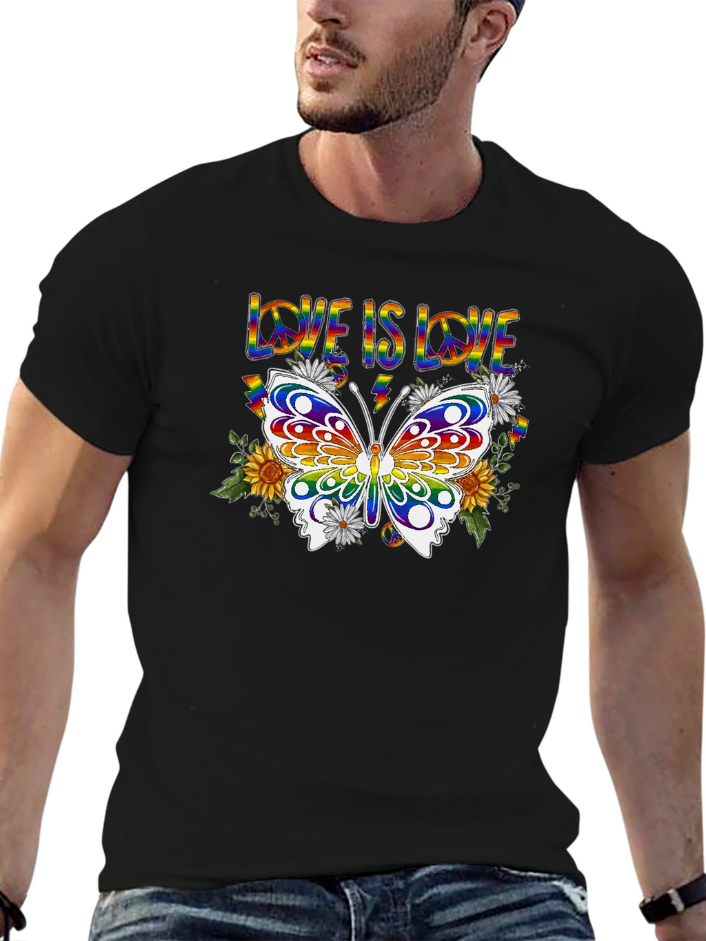 Love Is Love Butterfly Graphic Tee