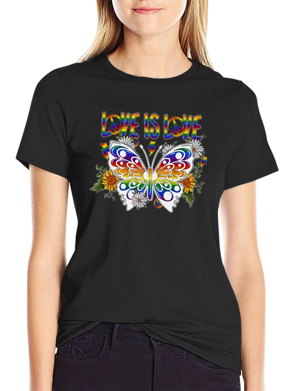 Love Is Love Butterfly Graphic Tee