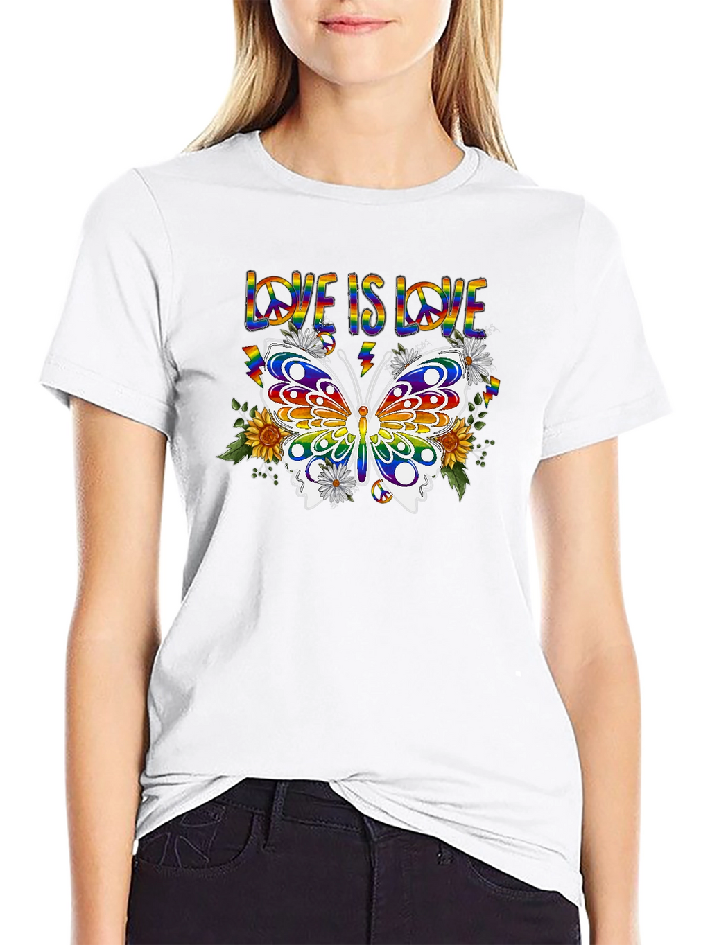 Love Is Love Butterfly Graphic Tee