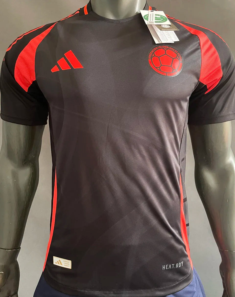 2024/25 Colombia Away Black Player Version Soccer Jersey Front