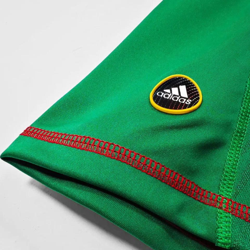 2010 Mexico Home Green Retro Soccer Jersey Detail 4