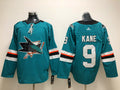 Men's San Jose Sharks Evander Kane #9 Teal Home Breakaway Player Jerseys