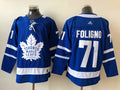 Men's Toronto Maple Leafs Nick Folgino #71 Blue Player Game Jerseys