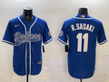 Men's Los Angeles Dodgers Roki Sasaki #11 Royal Player Jerseys