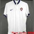 2014 Portugal Away White Retro Player Version Soccer Jersey 球员版 Front