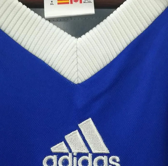 ZIDANE #10 France Home Blue Retro Soccer Jersey 1998 (右胸带小字) ★★ Detail 4