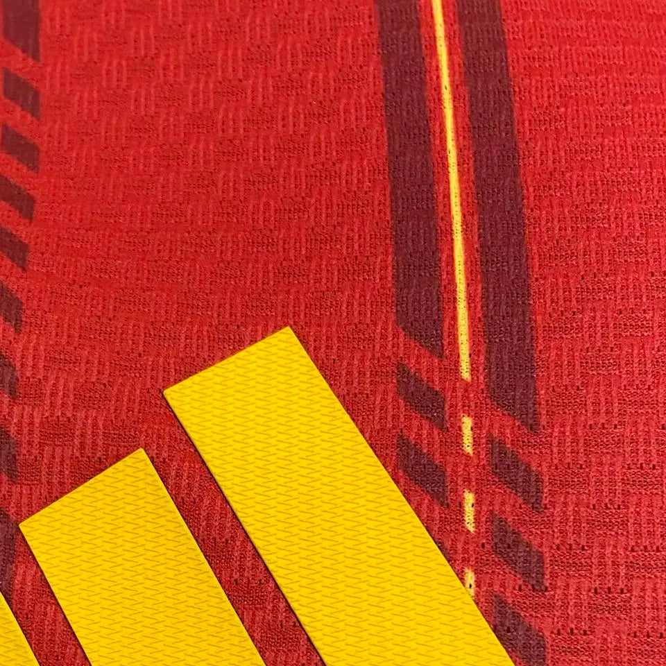 2026/27 Spain Home Red Player Version Soccer Jersey Detail 4