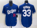 Men's Los Angeles Dodgers James Outman #33 Royal Replica Player Jerseys