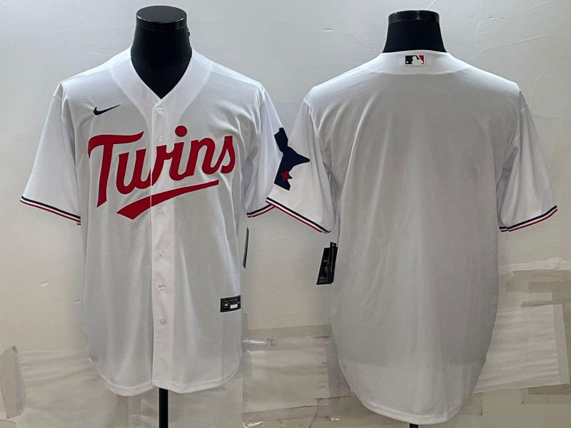Men's Minnesota Twins White Home Replica Team Blank Jerseys