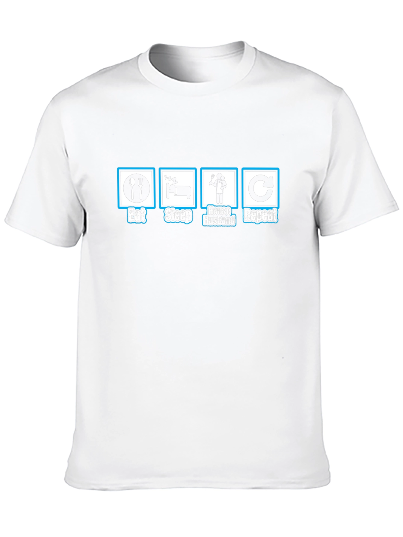 Eat Sleep House Husband Repeat Graphic T-Shirt
