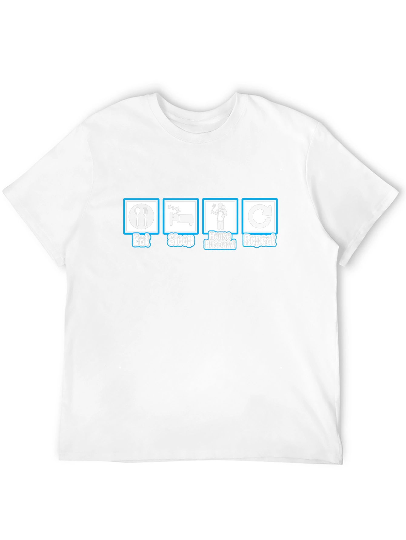 Eat Sleep House Husband Repeat Graphic T-Shirt