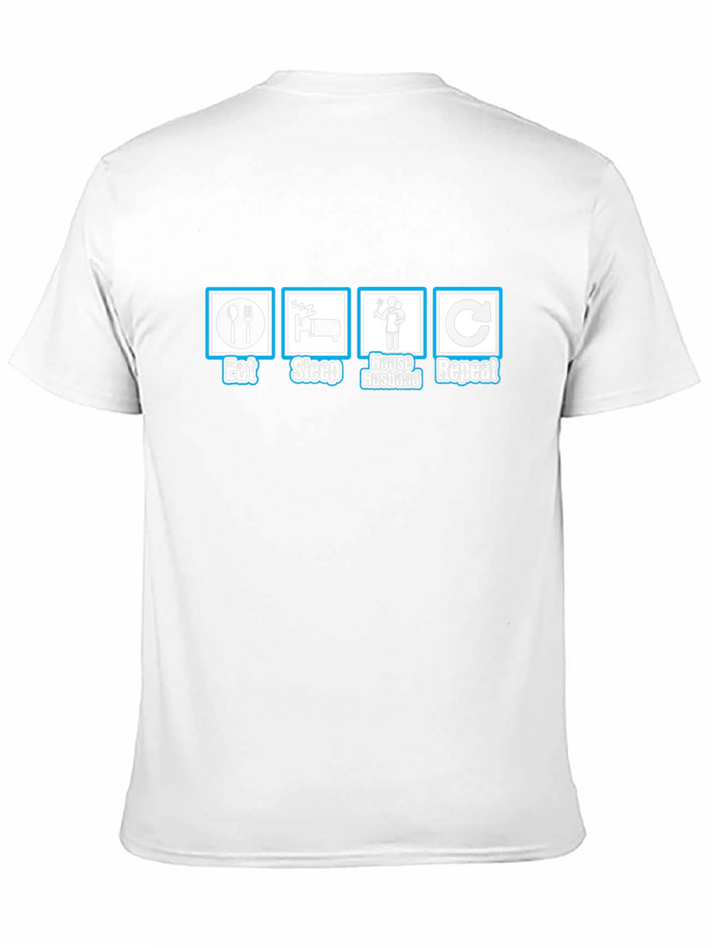 Eat Sleep House Husband Repeat Graphic T-Shirt