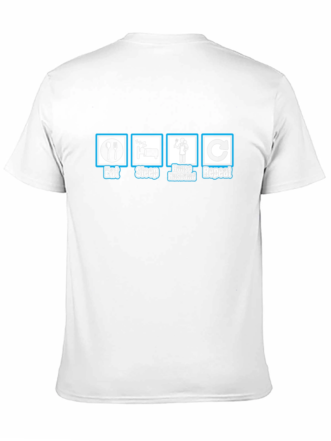 Eat Sleep House Husband Repeat Graphic T-Shirt