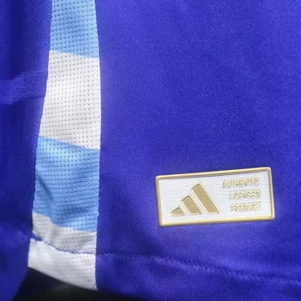 2024/25 Argentina Away Blue Player Version Jersey (Have FlFA World Champion 2022 有胸前章) Detail 4