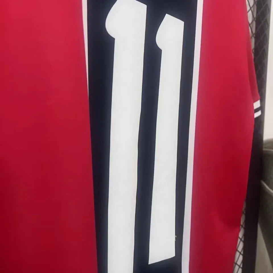 1975 PSG #11 Away Retro Soccer Jersey Detail 4