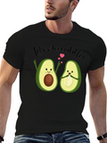 Lets Avocuddle Black Graphic T-Shirt
