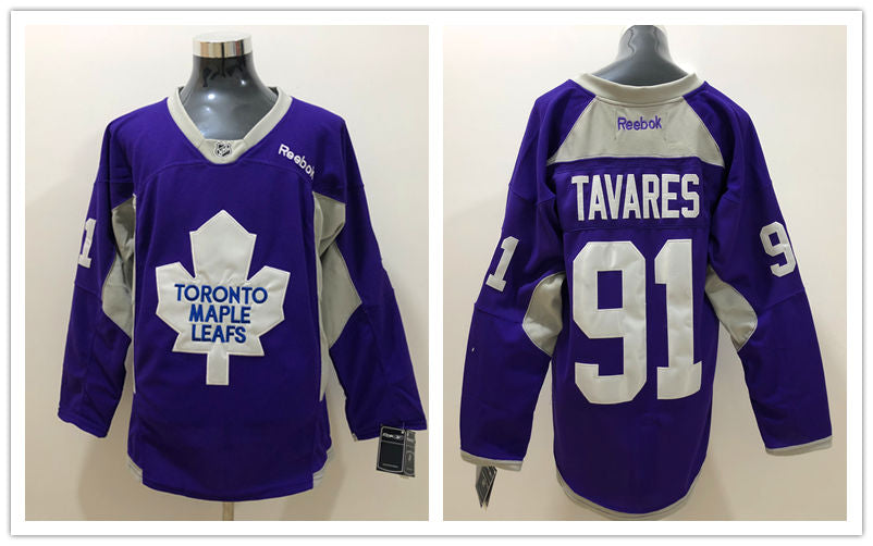 Men's Toronto Maple Leafs John Tavares #91 Blue Authentic Jerseys