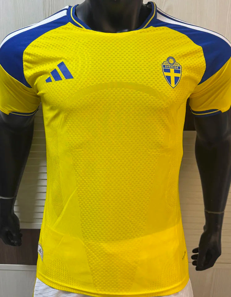 2026/27 Sweden Home Yellow Player Version Soccer Jersey Front
