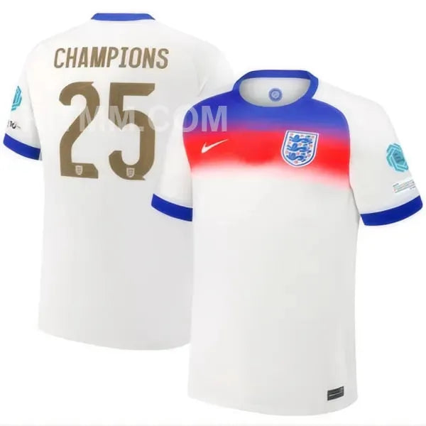 CHAMPIONS #25 England Home White Fans Soccer Jersey 2025/26 Detail 1