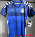 2014 Argentina Away Retro Player Version Soccer Jersey Front
