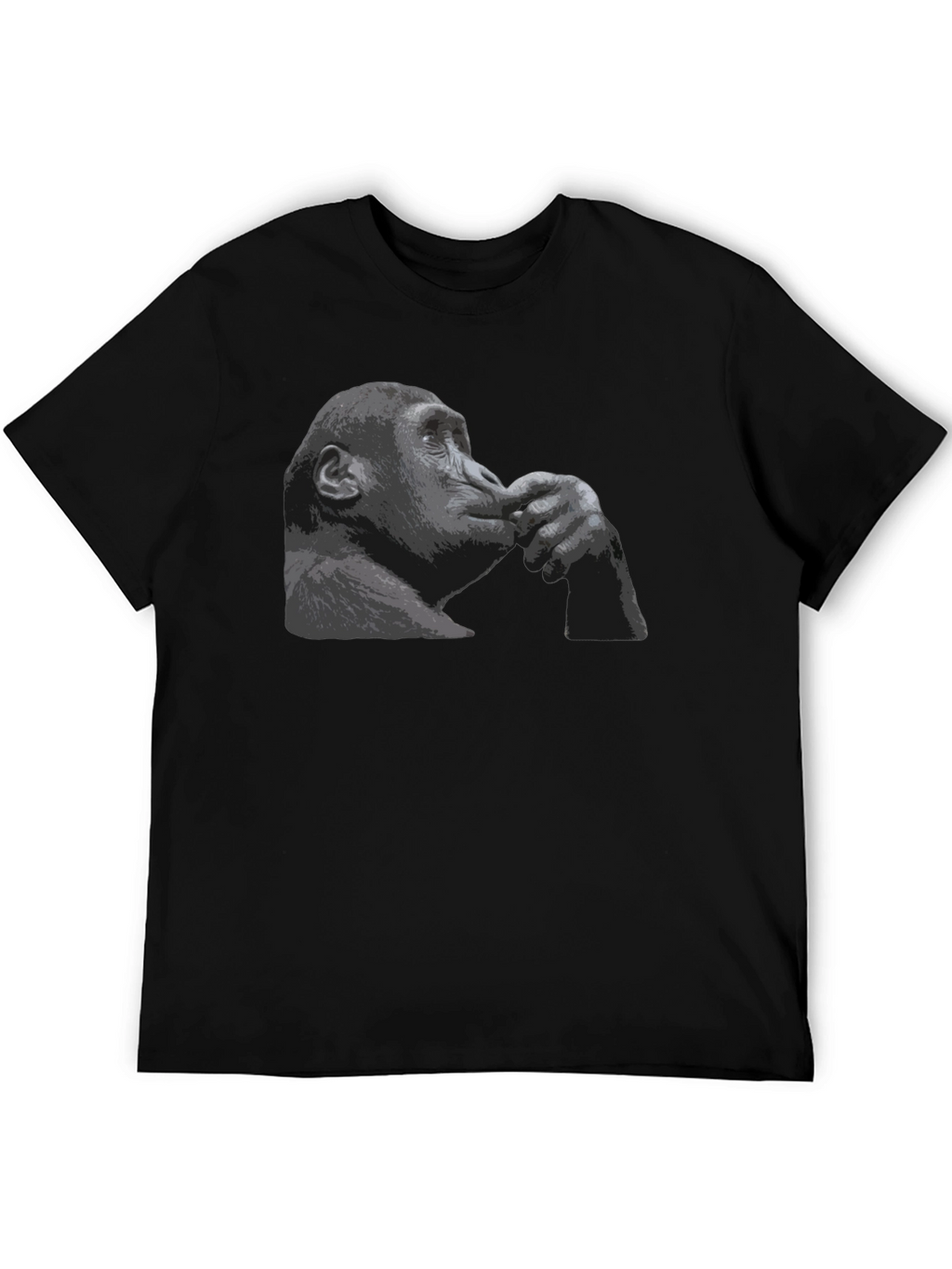 Thinking Chimpanzee Graphic T-Shirt