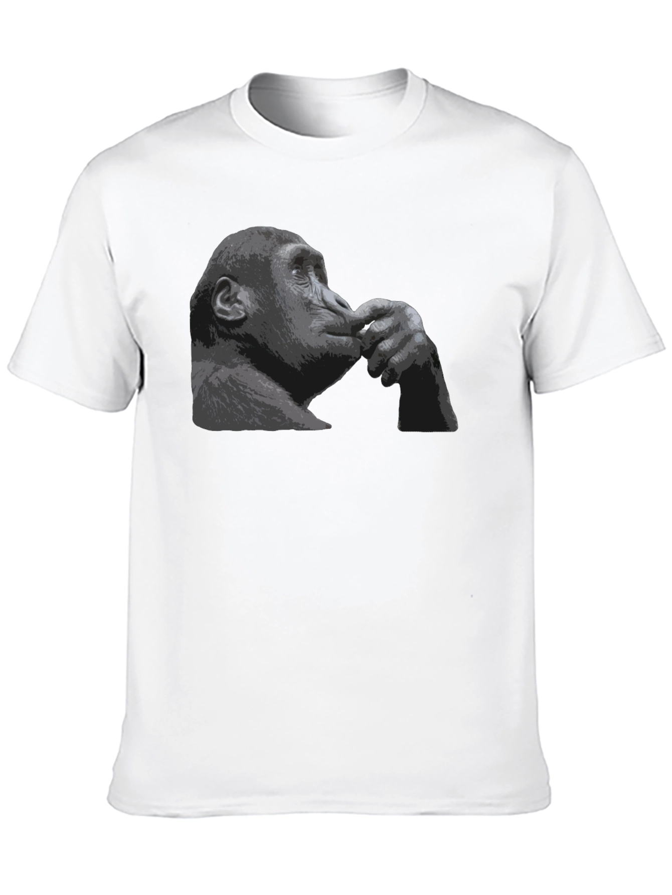 Thinking Chimpanzee Graphic T-Shirt