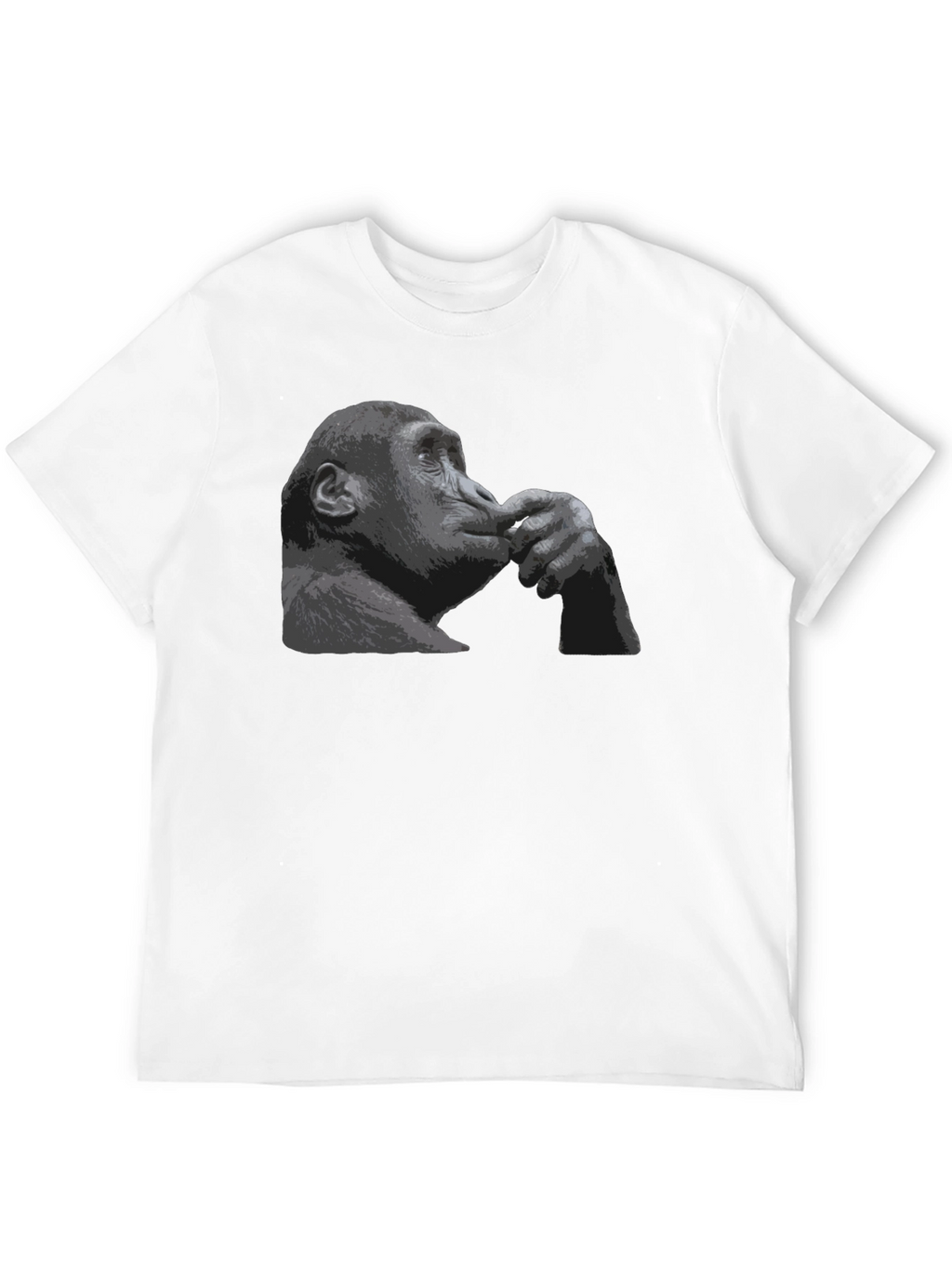 Thinking Chimpanzee Graphic T-Shirt
