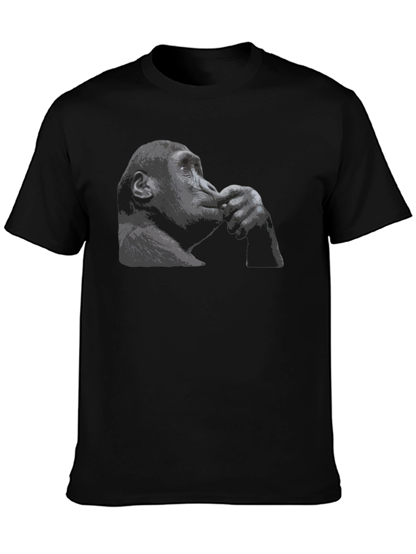 Thinking Chimpanzee Graphic T-Shirt