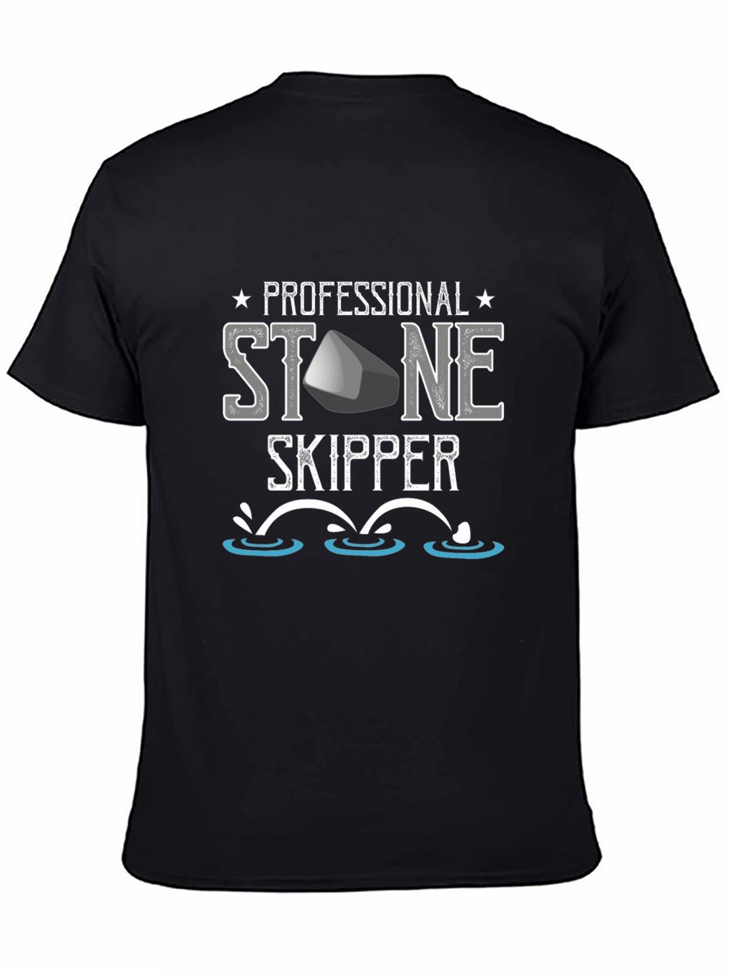 Professional Stone Skipper T-Shirt - Fun Casual Tee