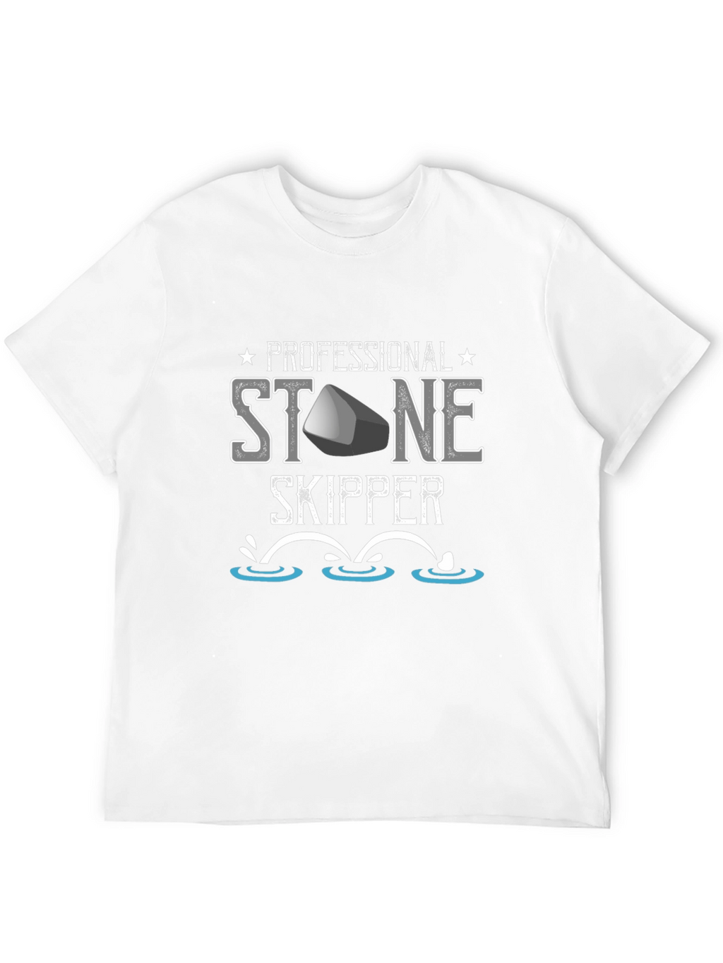 Professional Stone Skipper T-Shirt - Fun Casual Tee