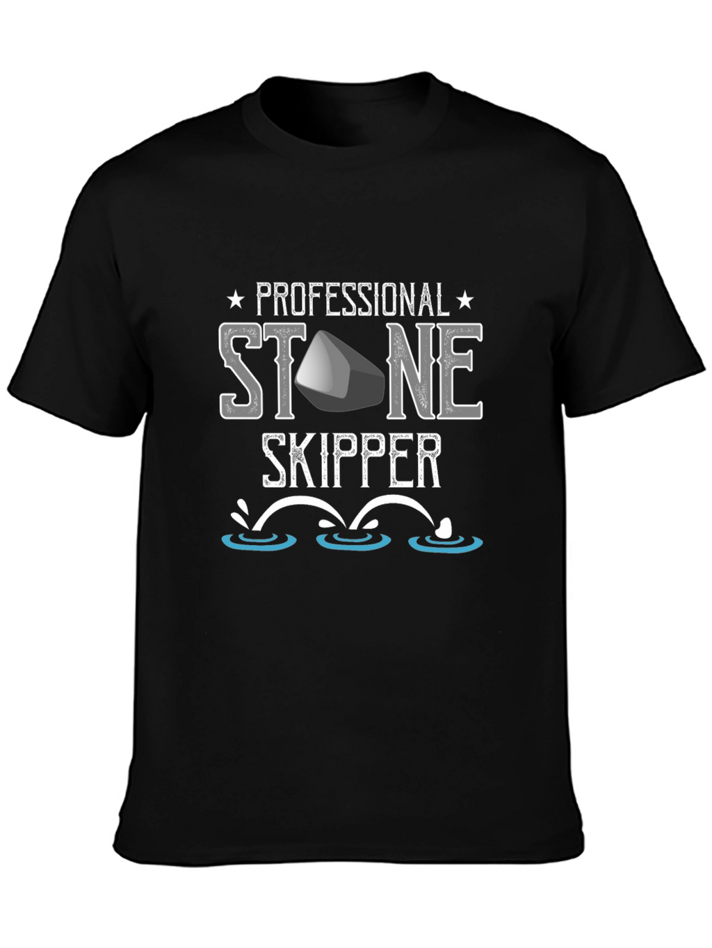 Professional Stone Skipper T-Shirt - Fun Casual Tee