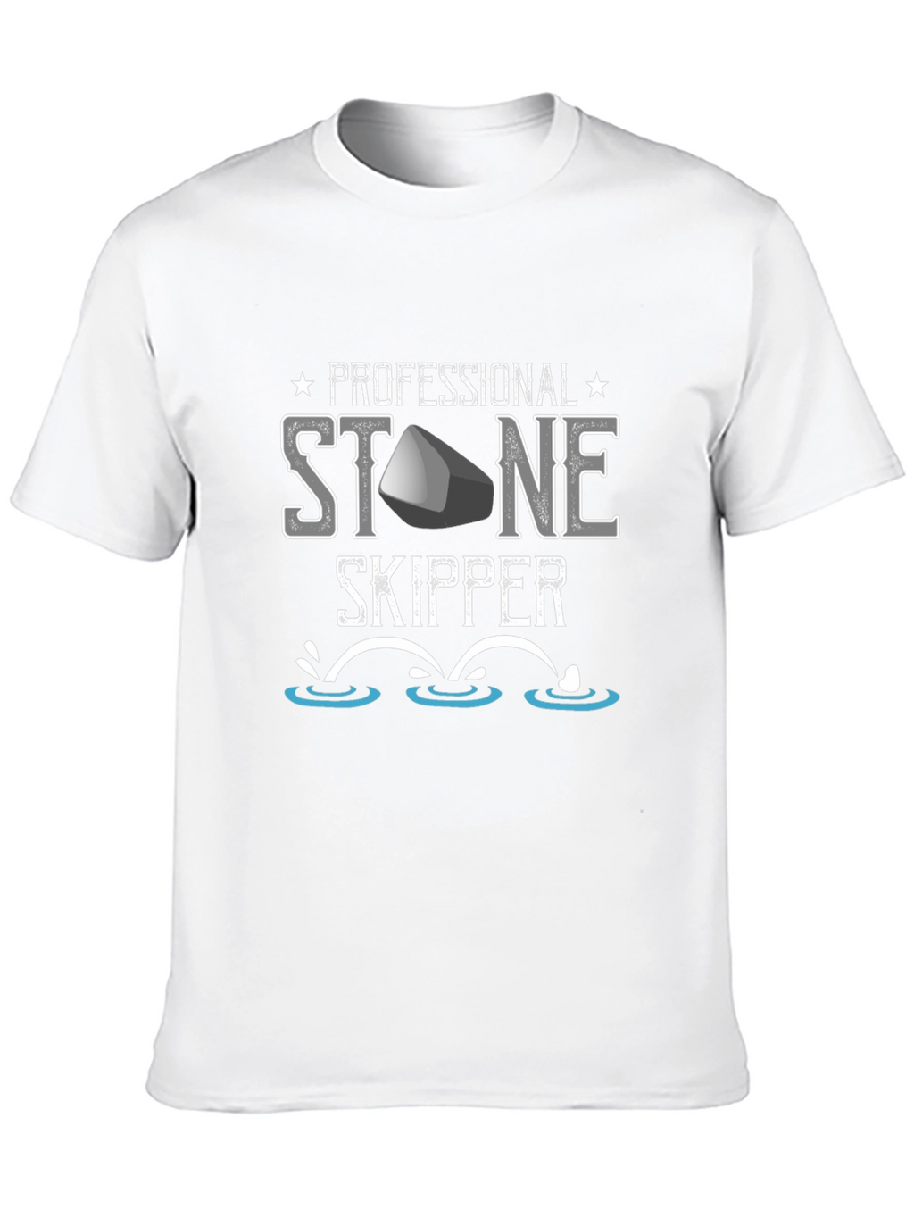 Professional Stone Skipper T-Shirt - Fun Casual Tee