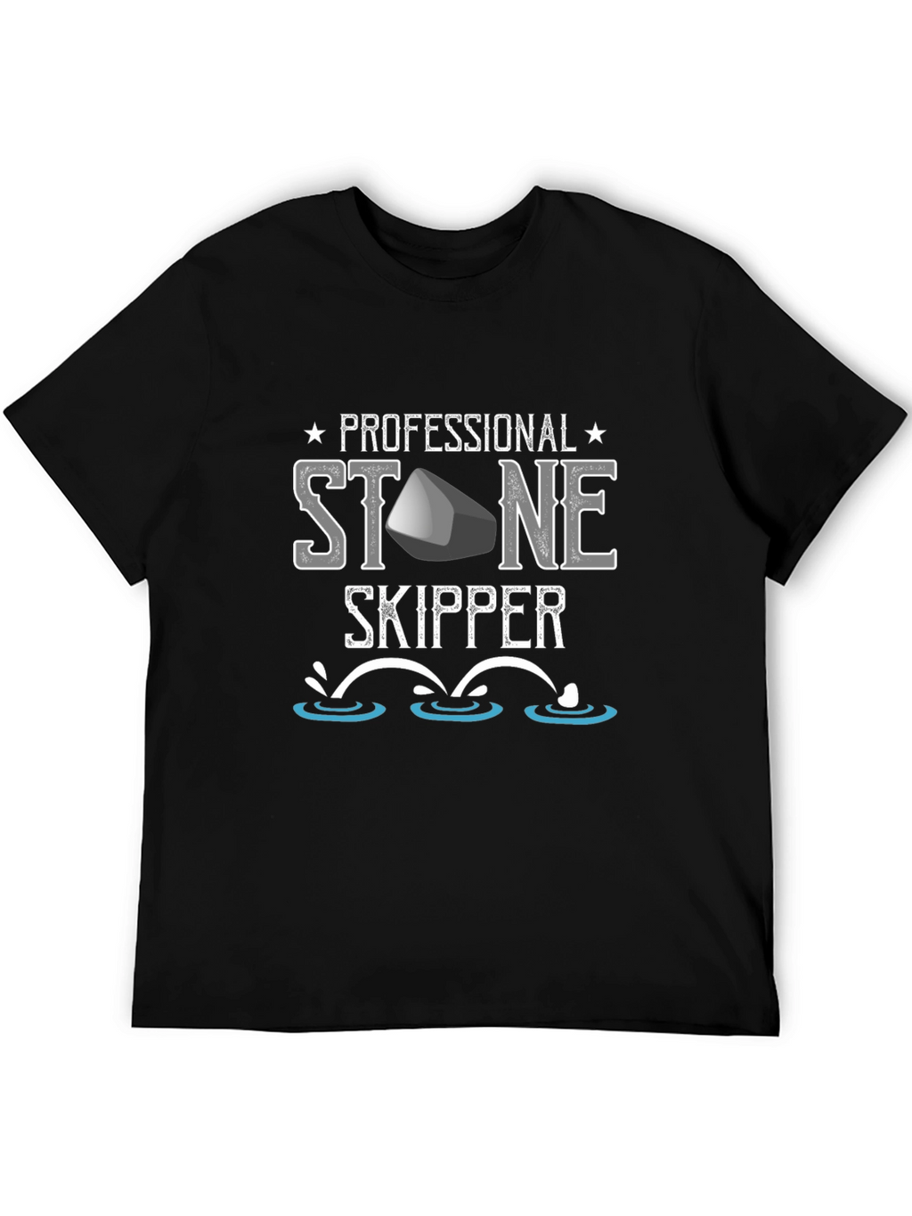 Professional Stone Skipper T-Shirt - Fun Casual Tee