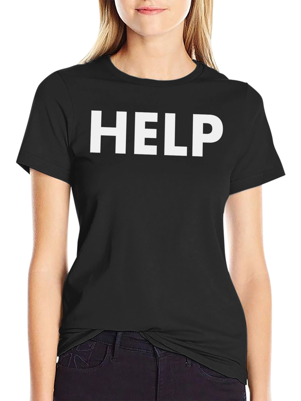 HELP Graphic Tee - Bold Statement T-Shirt