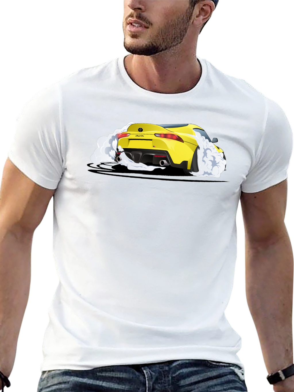 Yellow Supra Car T-Shirt