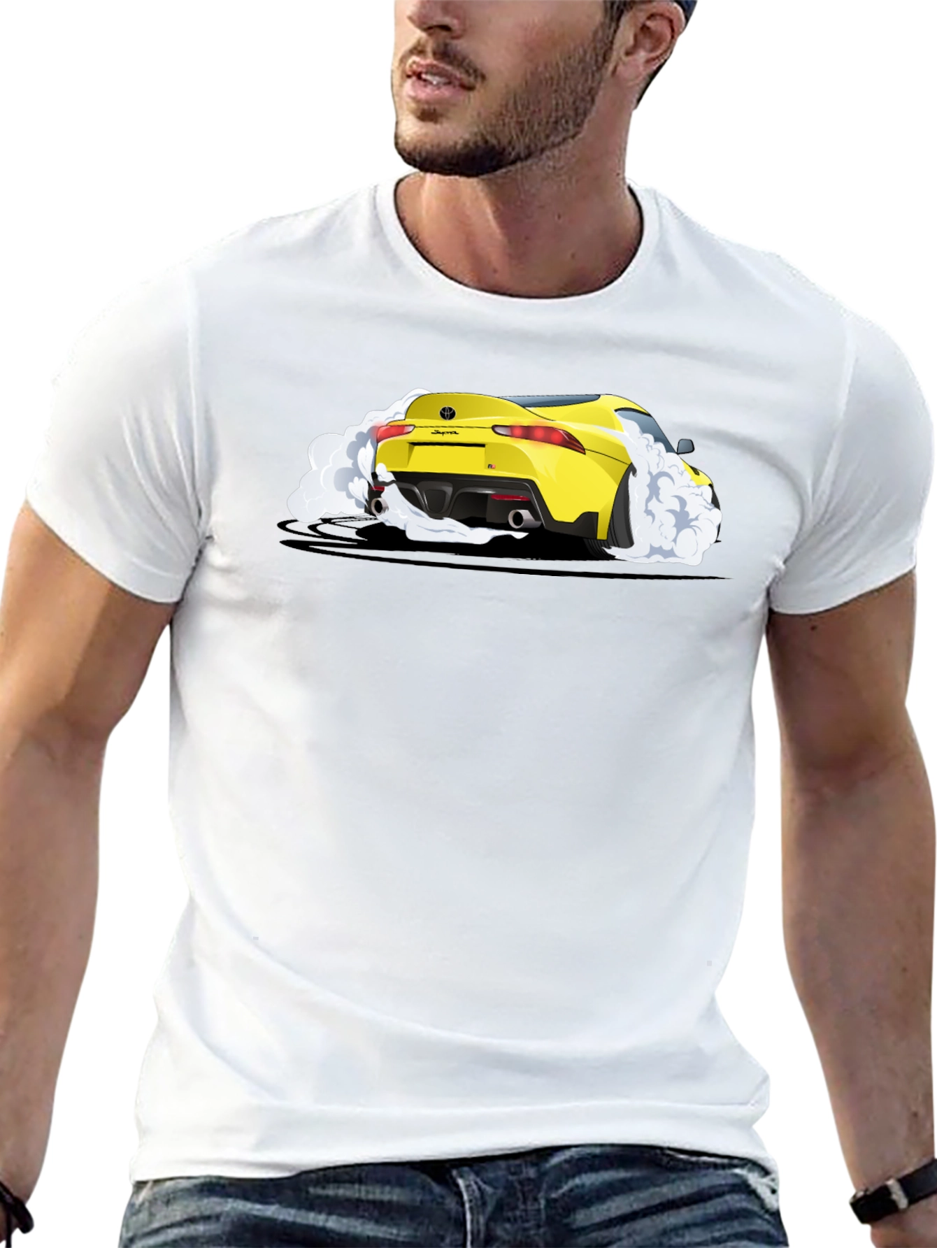 Yellow Supra Car T-Shirt