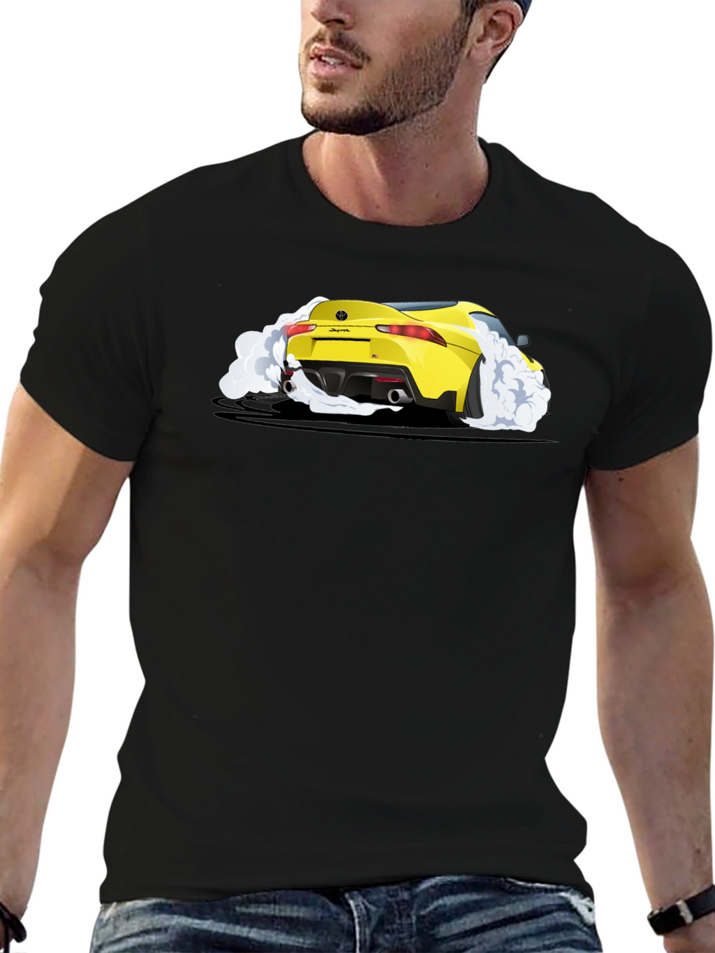 Yellow Supra Car T-Shirt