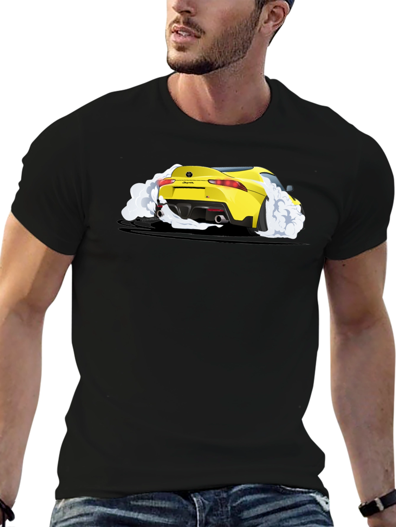 Yellow Supra Car T-Shirt