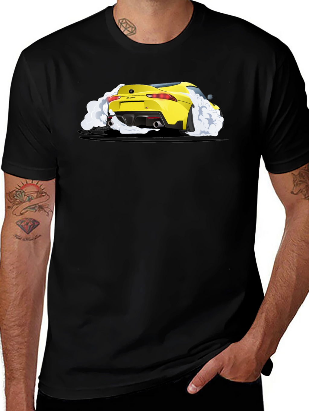 Yellow Supra Car T-Shirt