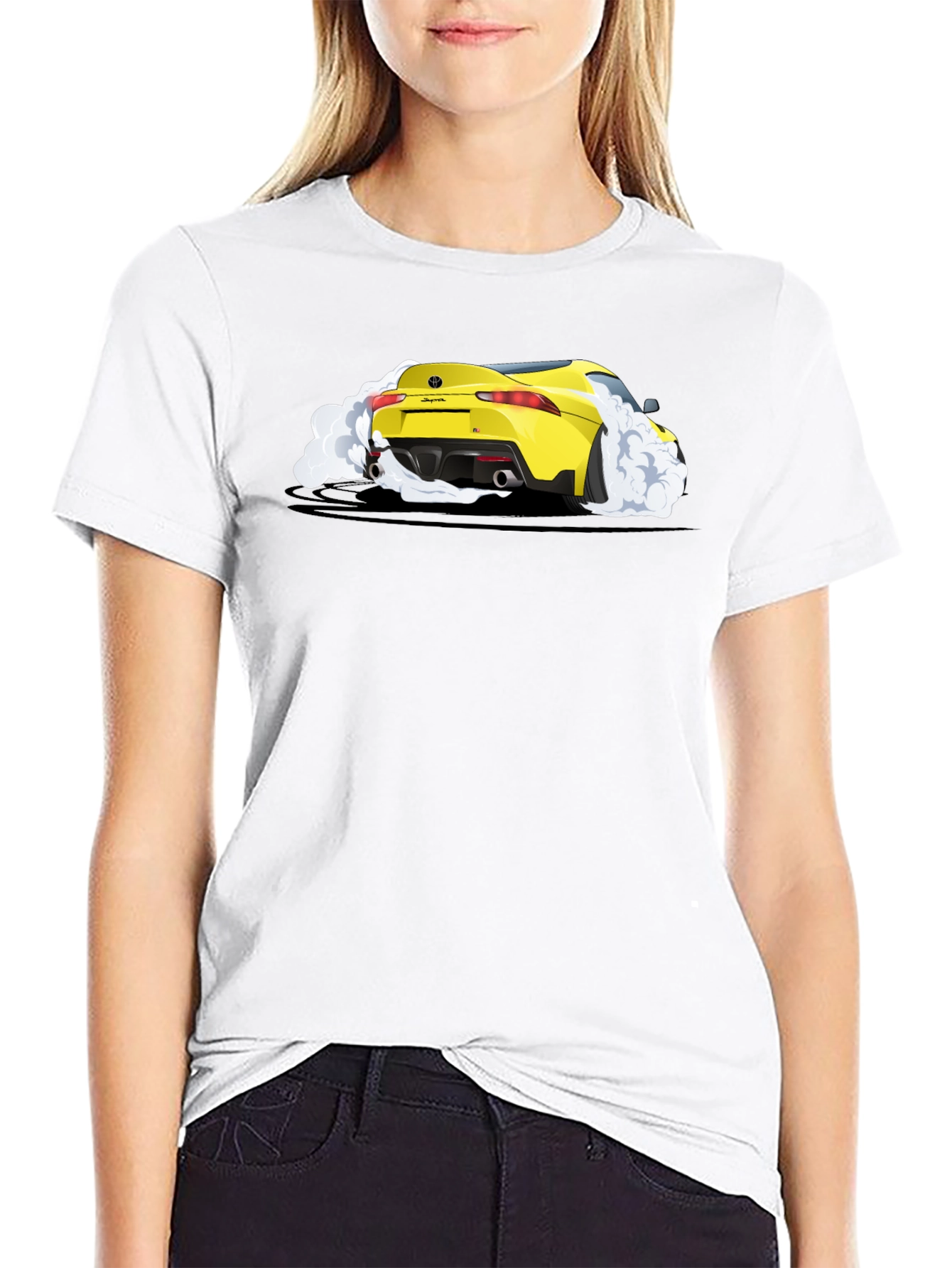 Yellow Supra Car T-Shirt