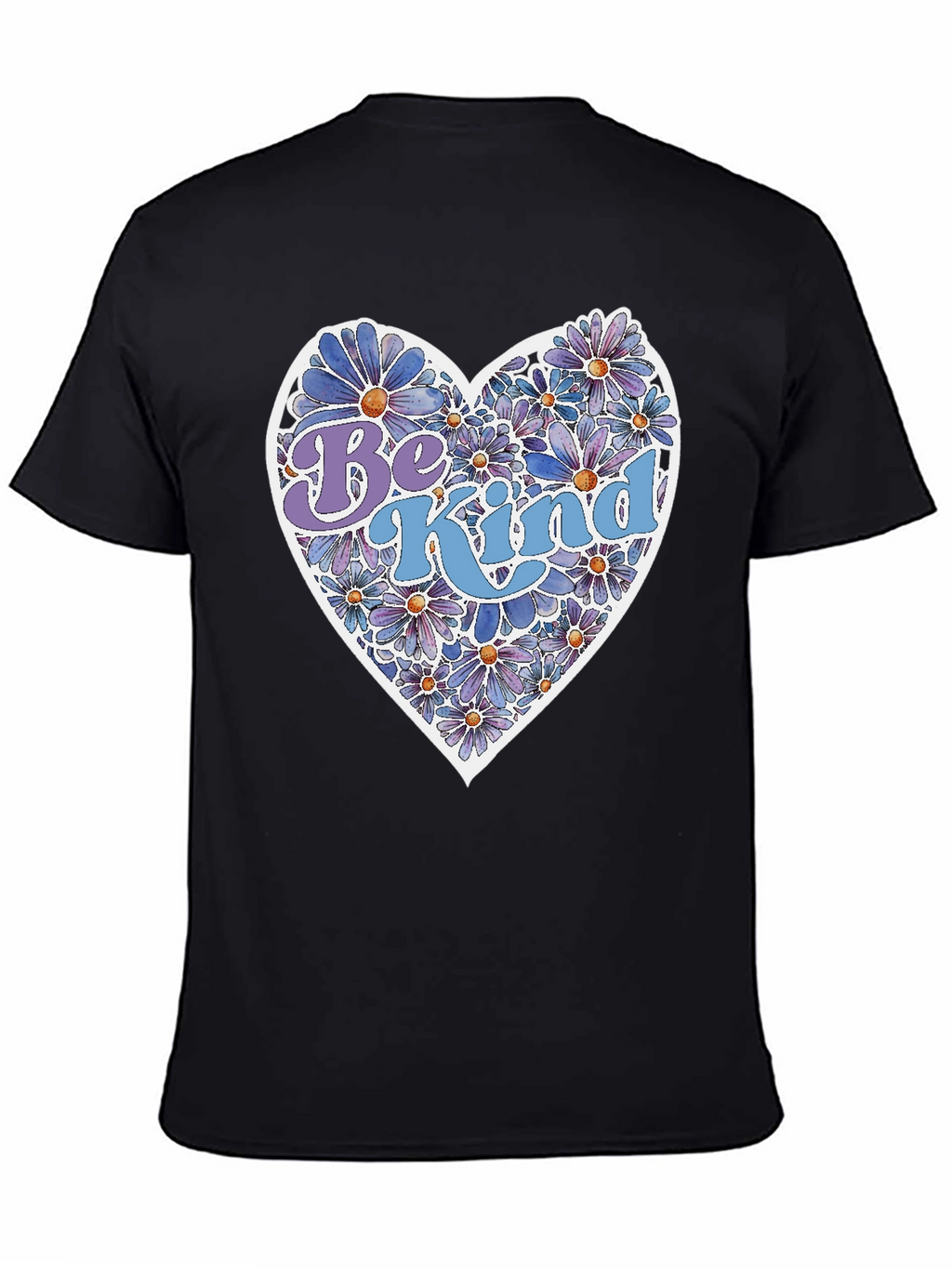 Be Kind Floral Heart Graphic Tee - Unisex