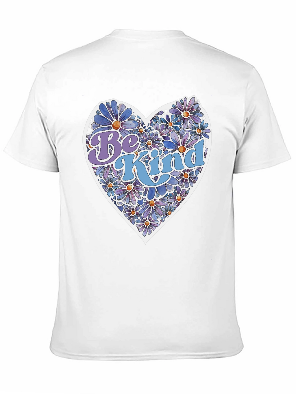 Be Kind Floral Heart Graphic Tee - Unisex